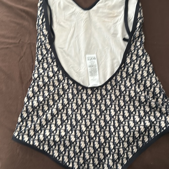 Dior One-Piece Swimsuit Blue Oblique Technical Fabric - Picture 10 of 13